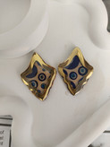 گوشواره میخی طرح چشم زخم